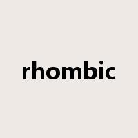 rhombic是什么意思