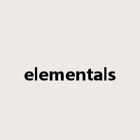 elementals是什么意思
