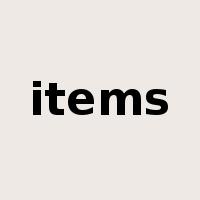items是什么意思