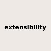 extensibility是什么意思