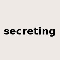 secreting是什么意思