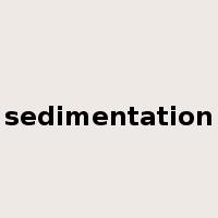 sedimentation是什么意思