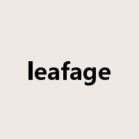leafage是什么意思