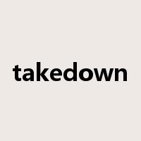 takedown是什么意思