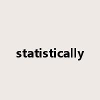 statistically是什么意思
