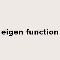 eigen function是什么意思