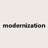 modernization是什么意思