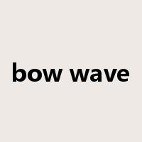 bow wave是什么意思