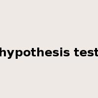 hypothesis test是什么意思
