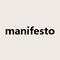 manifesto是什么意思