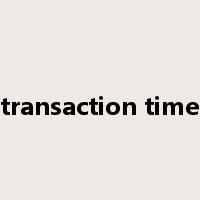 transaction time是什么意思