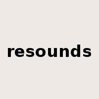 resounds是什么意思