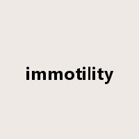 immotility是什么意思