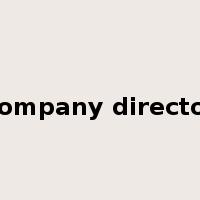 company director是什么意思