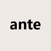 ante是什么意思