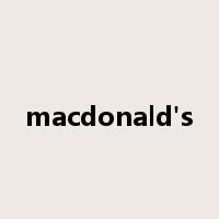 macdonald's是什么意思
