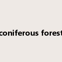 coniferous forest是什么意思