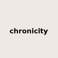 chronicity是什么意思
