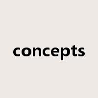 concepts是什么意思