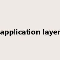 application layer是什么意思