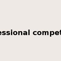 professional competition是什么意思