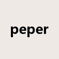 peper是什么意思