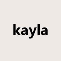 kayla是什么意思
