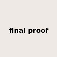 final proof是什么意思