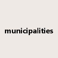 municipalities是什么意思