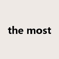 the most是什么意思