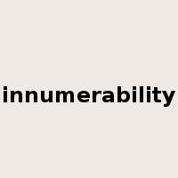 innumerability是什么意思