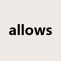 allows是什么意思