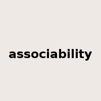 associability是什么意思