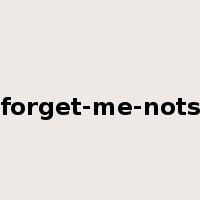 forget-me-nots是什么意思