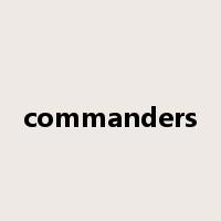 commanders是什么意思