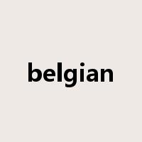 belgian是什么意思