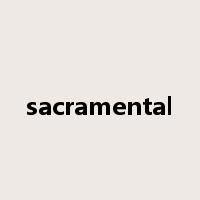 sacramental是什么意思