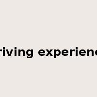 driving experience是什么意思