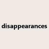 disappearances是什么意思