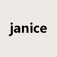 janice是什么意思