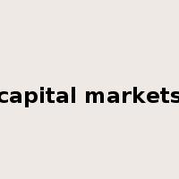 capital markets是什么意思