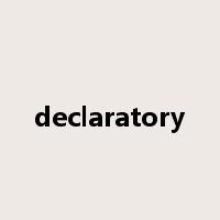 declaratory是什么意思