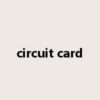 circuit card是什么意思