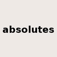 absolutes是什么意思
