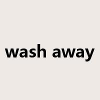 wash away是什么意思