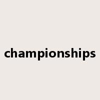 championships是什么意思