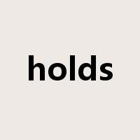 holds是什么意思