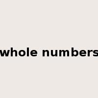 whole numbers是什么意思