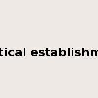 political establishment是什么意思