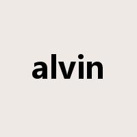 alvin是什么意思